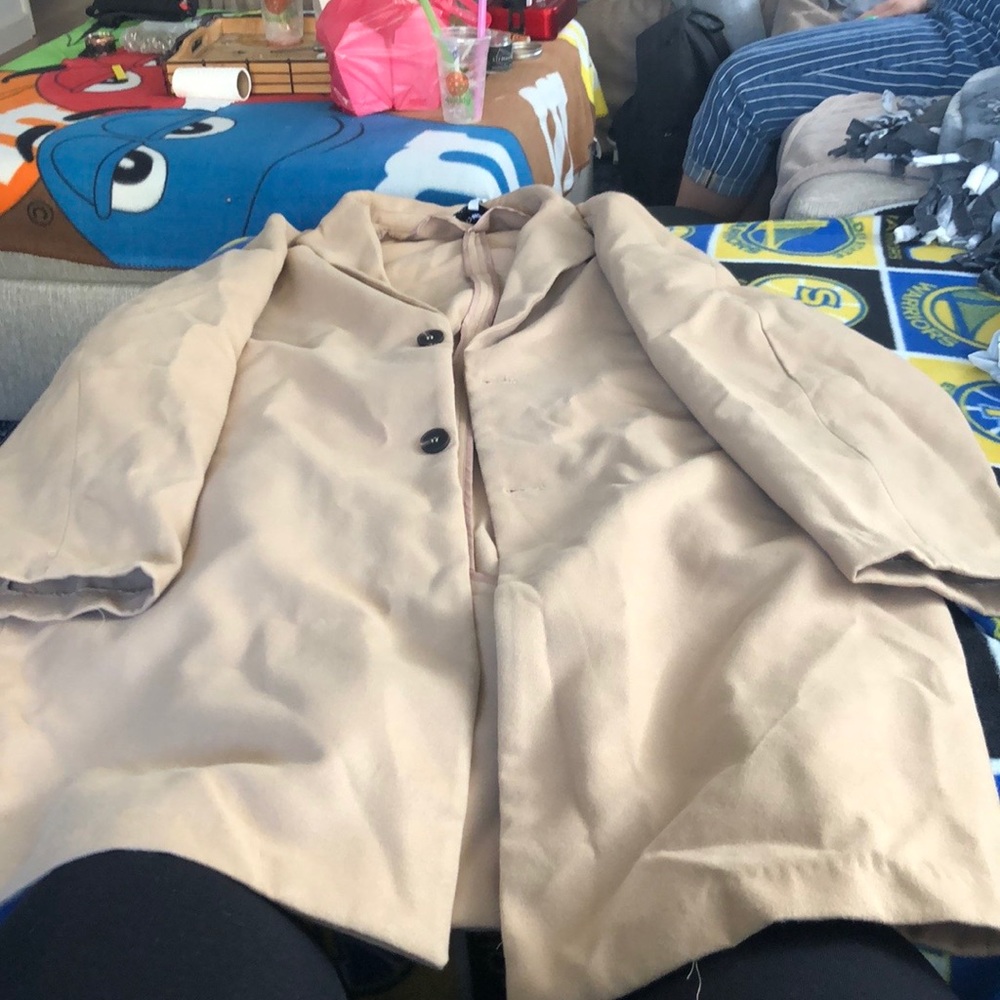 Fashionnova men’s tan pea coat